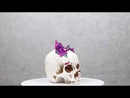 Gothic Macabre Spiky Two Tones Crystal Cavern Mine Cranium Skull Figurine