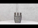 Pack of 4 Black Cloak Medieval Templar Crusader Knight Shot Glasses Set of 4