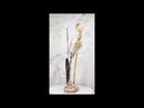 Nautical Marine Majestic Heron by Reed Distressed Faux Wood Finish Sculpture 19"