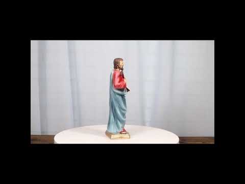 Christian Apostle Of Jesus Saint Thomas The Logical Doubter Thinker Figurine 8"H