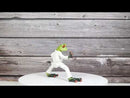 Toad Chop Karate Kid Black Belt Green Frog Martial Arts Warrior Figurine