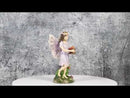 Whimsical Enchanted Garden Butterfly Fairy Carrying A Basket Of Apples Figurine