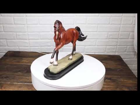 Chestnut Thoroughbred Horse Figurine