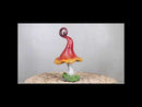 Enchanted Fairy Garden Whimsical Forest Cottage Crooked Mushroom Figurine 9"H