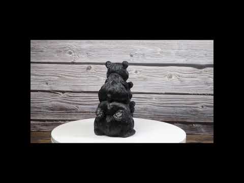 Cabin Companion Stacked Black Bear Totem Figurine | Ebros Gift
