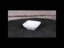Pack Of 6 Square Yukino Hana Snowflakes Melamine Condiments Dipping Sauce Dishes