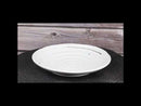 Pack Of 5 Ceramic Yukino Hana Collection Porcelain Round Dinner Plates 8.75" D