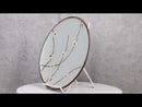 Set Of 6 Japan Made Sakura Cherry Blossoms Porcelain Round Lunch Buffet Plates