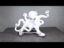 Nautical Marine Antique White Giant Octopus Multi Point Tentacles Wall Hooks