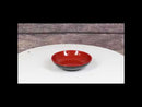 Pack Of 10 Red And Black Melamine Dipping Sauce Or Condiment Round Dishes 4"D
