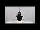 Wicca Hand of God Hamsa Palm Evil Eye Ceramic Backflow Incense Holder Figurine