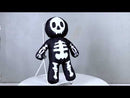 Day of The Dead Pinheadz Voodoo Voodie Valentine Skeleton Luxe Soft Plush Doll