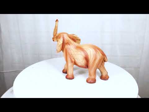 Rustic Elephant Figurine