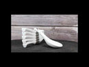 Pack of 6 Yukino Hana Collection Ceramic Asian Soup Spoons With Hook 5.75"L