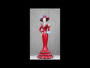 Red Dressed Fashionista Senorita Skeleton Lady Rosa With Blue Handbag Figurine