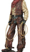 Western Full Outfit Cowboy Holding Cattle Lasso Ropes Statue 15.5"H