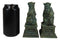 Ebros Chinese Forbidden Palace Guardian Pair Fu Foo Dogs Lions Figurine Bookends Set