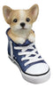 Ebros Lifelike Taco Chihuahua Puppy Dog in Sneaker Shoe Figurine 6.75"H