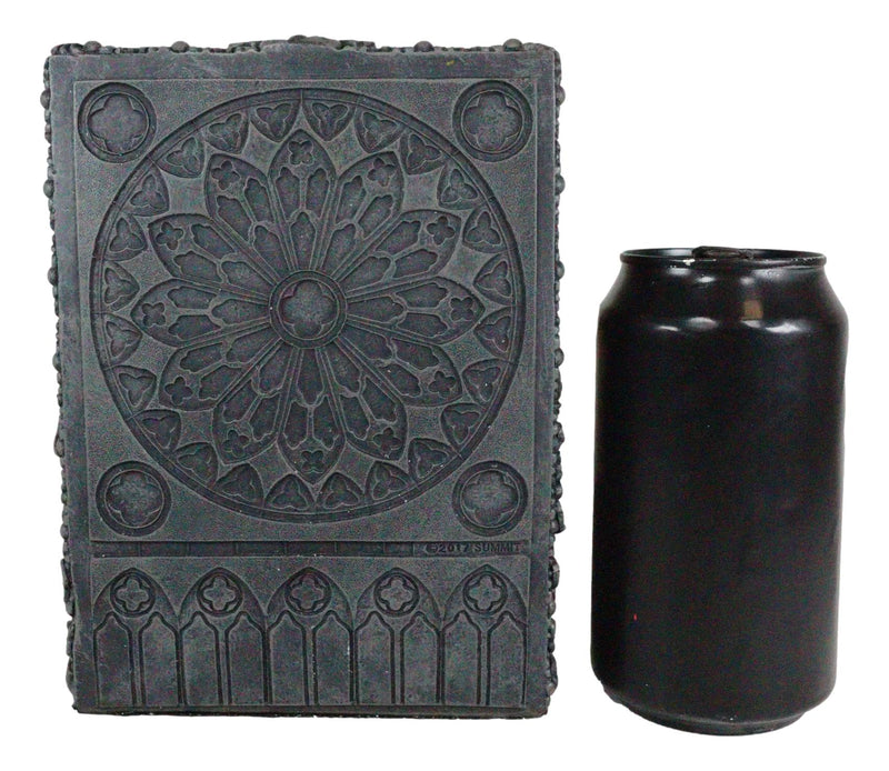 Pirate's Treasure Golden Skull Figurine 7" Height Medieval Floral Gothic Theme