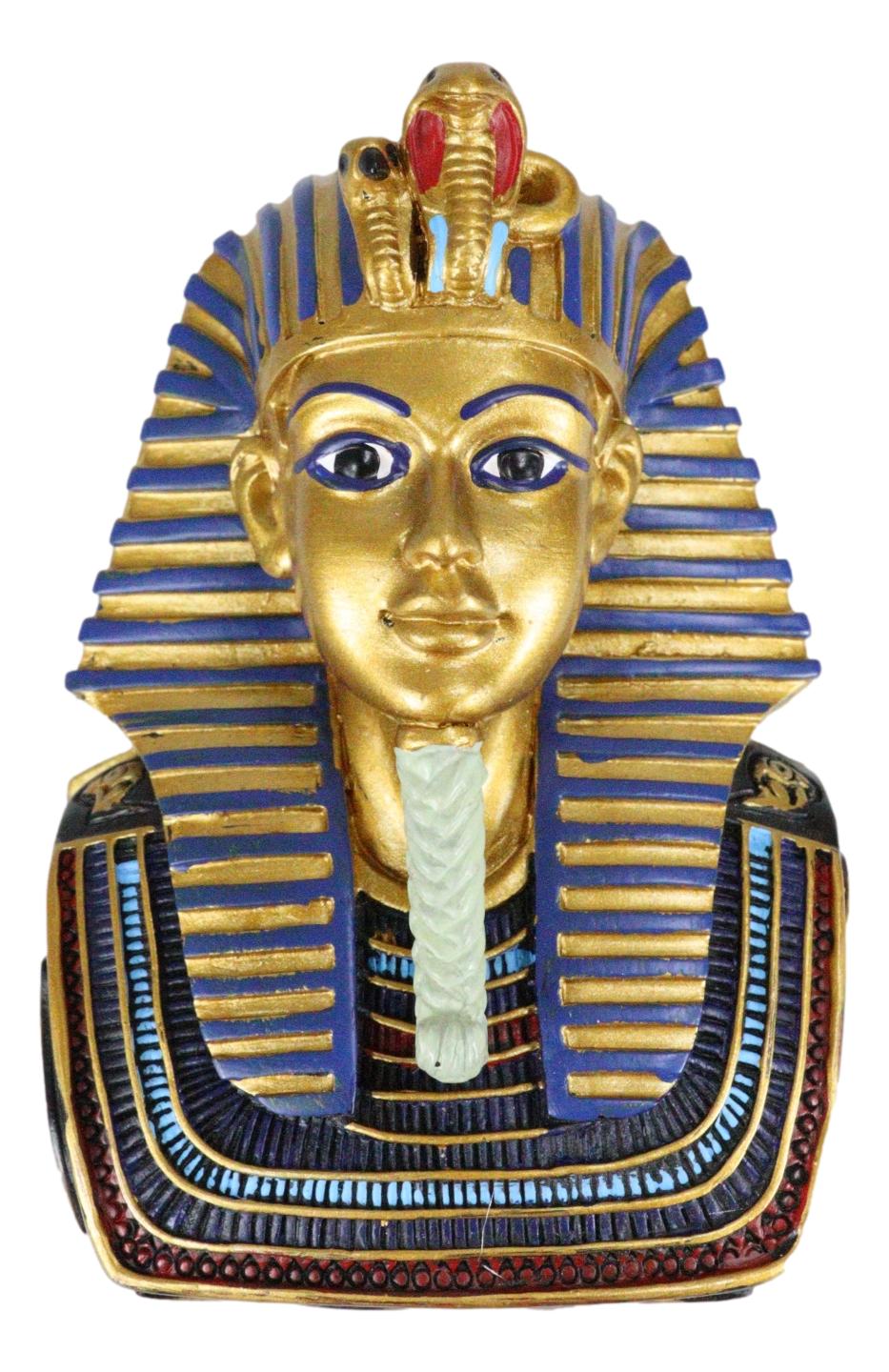 Egyptian King Pharaoh Tutankhamun Hieroglyphic Golden Decorative Jewelry Box