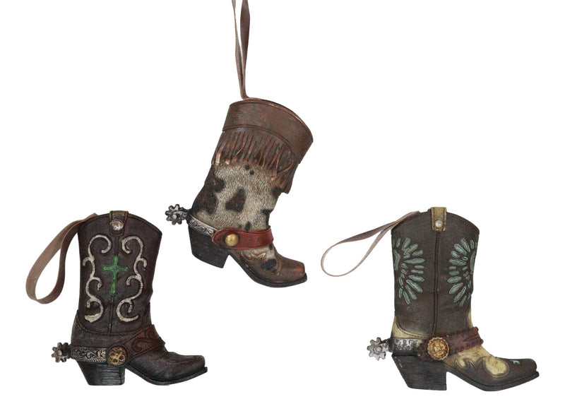 Pack of 6 Lone Star Lace Cross Turquoise Western Cowboy Cowgirl Boot Wall Decors