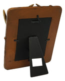 Rustic Western Buckhorn Stag Deer Antlers Easel Back 5X7 Picture Frame Sculpture