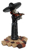 Mariachi Band Lady Skeleton Folk Music Violinist Figurine Day Of The Dead Decor