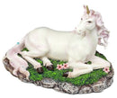 Ebros Enchanted Forest Resting Golden Horn Unicorn Figurine Sacred Unicorn Glade 7.5"L