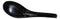 Glossy Black Melamine Soup Spoons Pack Of 6 Set Restaurant Supply Food Spoon