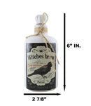 Ebros 5.5"H Ceramic Mad Doctor Small Container w/ Cork Lid (Witches Brew Raven) - Ebros Gift