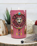 Southwestern Indian Dreamcatcher Feathers Colorful Votive Candleholders Set Of 4