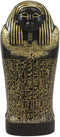 Ebros Black and Gold Egyptian High Priest Horkhebit of Saqqara Sarcophagus Coffin Decorative Box Figurine 7.25" Long Egyptian Temple Tombstone Historical Trinket Jewelry Stash Boxes Decor