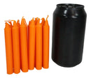 Orange Confidence Pack of 12 Wicca Occult Witch Ritual Spell Chime Candles