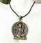 Ebros Tibetan Buddha Green Tara Pendant Medallion Necklace Jewelry Pendant