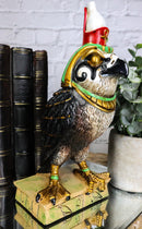 Egyptian God of The Sky Horus Falcon Bird With Pschent Crown On Base Figurine