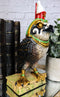 Egyptian God of The Sky Horus Falcon Bird With Pschent Crown On Base Figurine