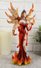 Pele the Fire Goddess Fairy Statue Queen Of Flame Pyre Faerie Fantasy Sculpture