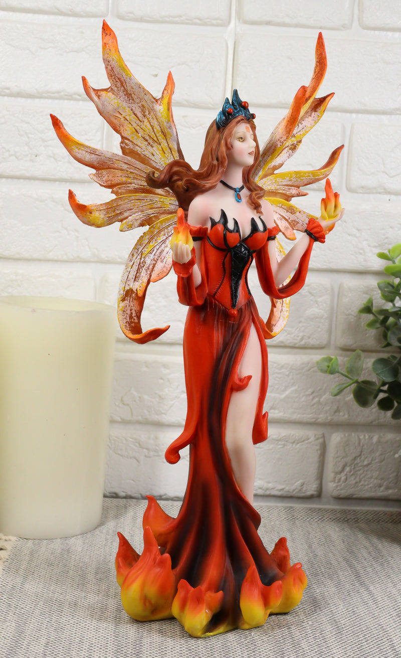 Pele the Fire Goddess Fairy Statue Queen Of Flame Pyre Faerie Fantasy Sculpture