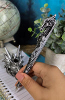 Ink Of Fire Spirit Dragon Pen With Dragon Head Base Holder Figurine Office Desk