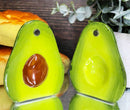 Ceramic Superfood Hearty Avocado Halves Salt And Pepper Shakers Figurine Set