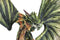 Ebros Large 26"H Green Castle Guardian Treasure Dragon Statue Fantasy Home Decor