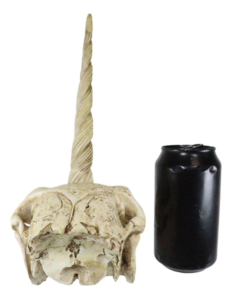 Ebros Fossil Unicorn Skull Rare Mythical Phantom Creature Skeleton Figurine