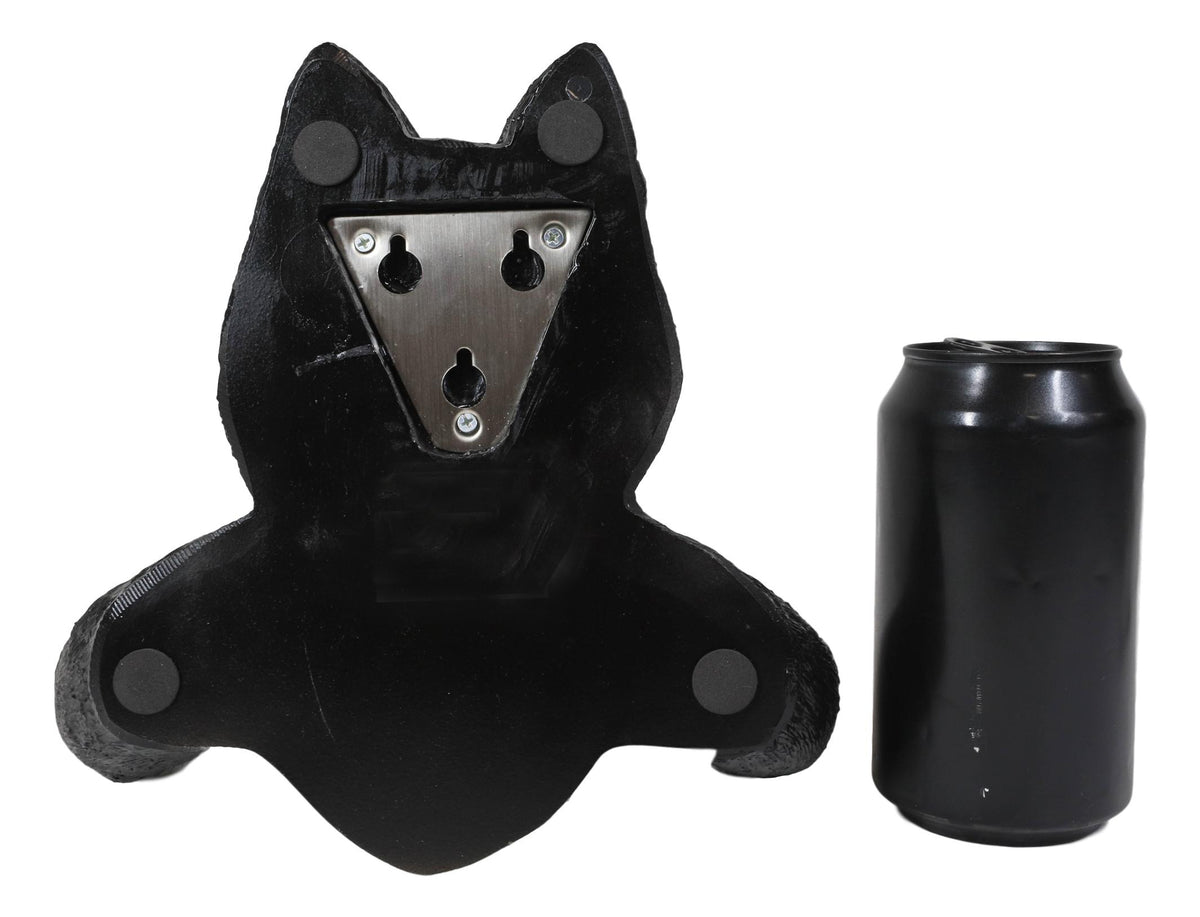 Whimsical Black White Kitten Cat Toilet Paper Roll Holder Bathroom Wall Decor - Ebros Gift