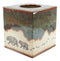 Rustic Forest Mama Bear And Cub Family Pawprint Trail Tissue Box Cover Holder