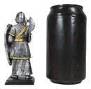 Suit Of Armor Medieval Knight With Axe And Large Dragon Shield Mini Figurine