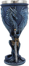 Ebros Ruth Thompson Dragon's Lair Sea Blade Drake 8oz Wine Goblet Chalice Cup