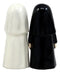 Ebros Bad And Good Habits Nun Pair Salt & Pepper Shakers Ceramic Magnetic Set