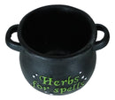 2-Pack Green Thumb Witch Gardening Black Herbs For Spells Cauldron Planter Pots