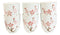 Pack Of 6 Textured Pink Japanese Sakura Cherry Blossoms Ceramic Tea Cups Teacups