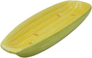 Ebros 8.75"W Ceramic Gourmet Corn Ear Half Serving Plate Small Dish Plate (1 PC)